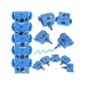 Disney DISNEY Stitch KOMPLET označevalniki 4 KOSI, mini modri markerji povezani skupaj 4v1