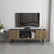 HANAH HOME TV polica Ekvador Walnut Black