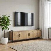 vidaXL TV omarica 146 x 33 x 50 cm Artisan hrast Inženirski les
