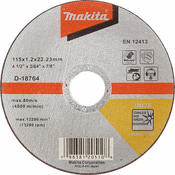 Brusni disk sa presovanim centrom Makita D-18764