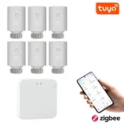 BOT SET 6+1 Smart Zigbee/WiFi termostatska glava TH5 Tuya + prehod