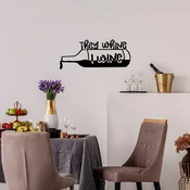 Wallity Zidna dekoracija They Whine I Wine, 67x28cm, Crna