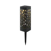 Aigostar - LED solarna lampa LED/0,006W/1,2V 28,5cm crna 2700K IP44
