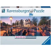 Ravensburger Panoramska sestavljanka Večer v Amsterdamu 1000 kosov