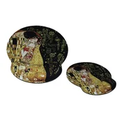 Podloga za računalniško miško z naslonom za zapestje - G. Klimt, Poljub (carmani)