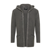 INDICODE JEANS Pletena jopa Graham, siva