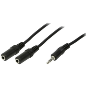 LOGILINK LogiLink CA1046 klinker avdio priključni kabel 0.20 m črna (mat), (20431994)
