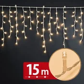 PHENOM LED veriga - zavesa 15m toplo bela 600 LED 100-240V
