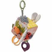 Taf Toys Activity Cube Urban Garden kontrastna viseča igrača z grizljajočim delom 1 kos