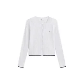 Tommy Jeans Pletena jopa svetlo siva