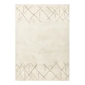 Kremno bela pralna ročno tkana volnena preproga 120x170 cm Azera Crosshatch – Asiatic Carpets