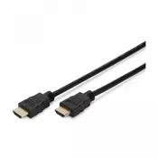 HDMI kabel z mrežno povezavo 2m Digitus črn High Speed Ultra HD 4K