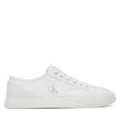 Tenis superge Calvin Klein Jeans Ess Vulc Low Mg Canvas YM0YM01209 Bela