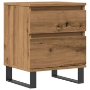 Vidaxl Nočna omarica artisan hrast 40x35x50 cm inženirski les