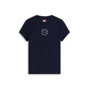 Ženska majica s kratkimi rokavi TOMMY HILFIGER, modra
