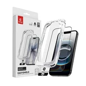 Crong 2x Kaljeno steklo EasyShield za iPhone 17e / 16e / 14 / 13 / 13 Pro