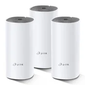 TP-Link AC1200 Mesh WiFi sustav za cijelu kuću Deco E4 (pakiranje od 3), 2x10/100 RJ45
