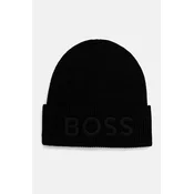 Volnena kapa Boss Orange črna barva, 50522449