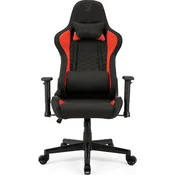 SENSE7 Gaming stol Spellcaster tekstilni črno-rdeč