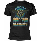 Van Halen Majica World Tour 78 Unisex Black M