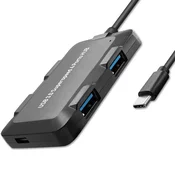 Qoltec Hub adapter USB-C 3.1 5v1 | 4x USB 3.0 | micro USB