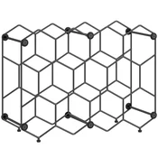 Homestar Stojalo za vino 43x155x31 cm črno