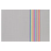 Set of 4 tablemats, Grey, 45 x 30 cm