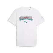 PUMA Portugal ftblCulture Tee Men, Football, White/Green Lagoon, L