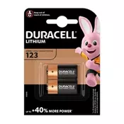 Baterija Duracell Lithium CR123, 2 komada