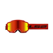 Motocross naočale LS2 Charger crvene s iridij pleksiglasom