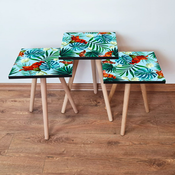 HANAH HOME Set 3 stocica 3Shp199 Multicolor