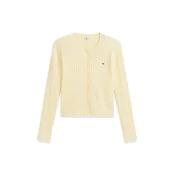 Tommy Jeans Pletena jopa svetlo rumena