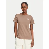 The North Face Majica Evolution Simple Dome Slm NF0A8FX7 Svetlo rjava Regular Fit