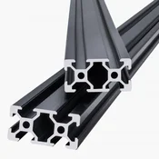 VEVOR Aluminijasti ekstrudirani profil 2040 1500x20x40 mm črn