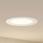 Prios LED svetilka za vgradnjo Cadance, bela, 17 cm, CCT, IP44 - Kopalnica - Sodobni - Aluminij