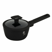 Kozarec s pokrovom s titanovo površino 16 cm Matte Black Collection BH-8175