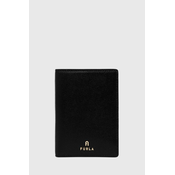 Usnjena denarnica Furla ženska, črna barva, WP00309 ARE000 O6000