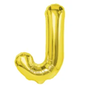 Zlatni folijski balon črka J 40 cm