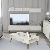 Hanah Home Set TV komoda i klub sto Lyon 3, 4 komada, Krem