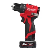 Milwaukee M12 BLDDRC-402C Kompaktni brezkrtačni vrtalnik - Akumulatorsko - 12 V - Da - Da