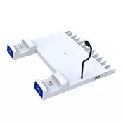 IPEGA USB stanica za punjenje, kompatibilna s PS5 + Type-C kabel, BIJELA PG-P5S009