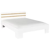Krevet Foster 160/200 cm , bela, hrast artisan