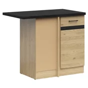 Spodnja kotna omara Junona Line leva 100 cm (delovna plošča) - hrast bernstein