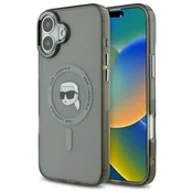 shumee Ovitek Karl Lagerfeld MagSafe za iPhone 16, črn, trd