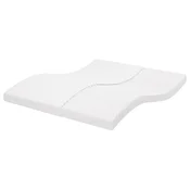 Vidaxl Vzmetnica iz pene bela 180x220 cm 7-conska trdota 20 ILD