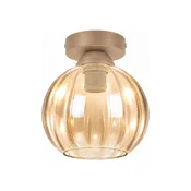 BRILAGI -LED Stropna svetilka R GLASS 1xE27/60W/230V premer 18 cm bež/dimno bež