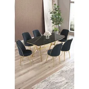 Hanah Home Trpezarijski set, 7 komada, Teget