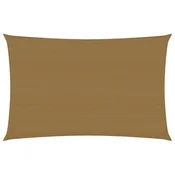 Vidaxl Senčno jadro 160 g/m2 taupe 6x8 m HDPE