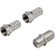 BKL Electronic BKL Electronic 0403527 set F- konektorja Priključki: F-vtič\, F-vtičnica\, F-vtič Premer kabla: 5.20 mm 1 set, (20432470)