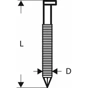 Čavao rebrasti, D–glava SN34DK 100R
